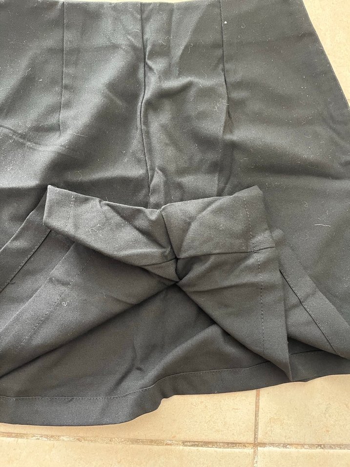 Siyah Mini Sort Etek - Görsel 3