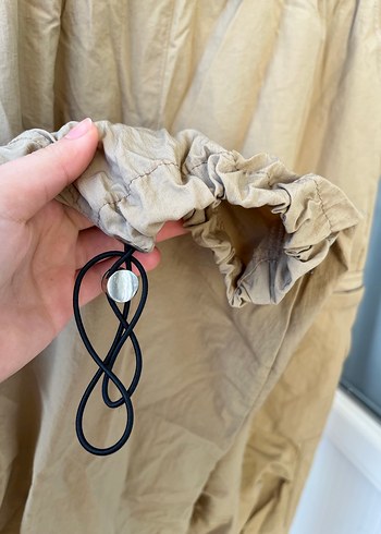 Bej Kadın Parasut Pantolon - Görsel 3