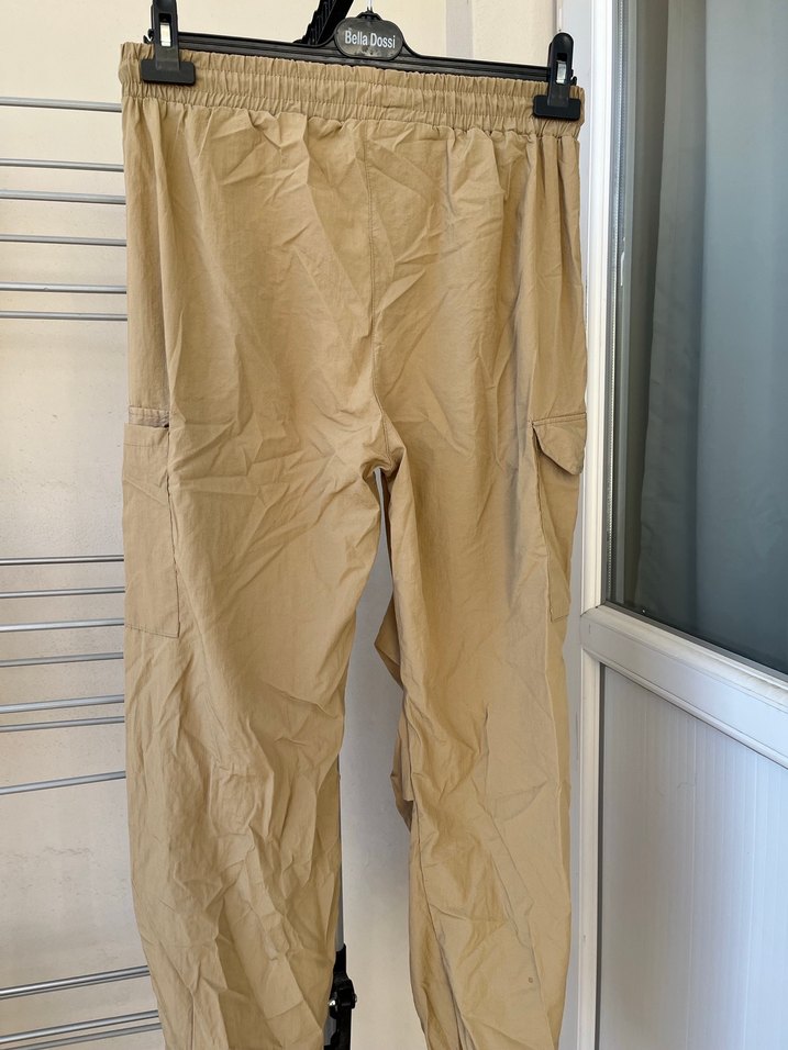 Bej Kadın Parasut Pantolon - Görsel 4