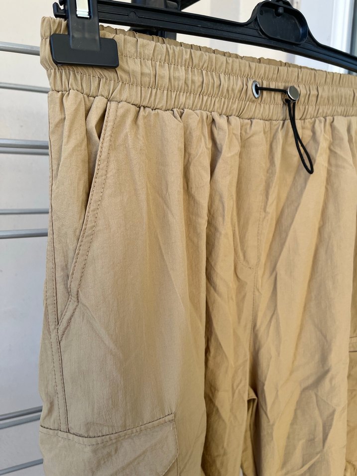 Bej Kadın Parasut Pantolon - Görsel 2