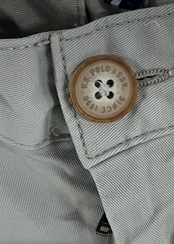 Bej Düğmeli Erkek Kısa Şort - Görsel 5