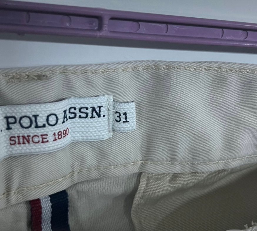 Bej Düğmeli Erkek Kısa Şort - Görsel 3