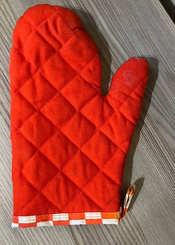Kırmızı Baskılı Fırın Eldiveni - Görsel 3