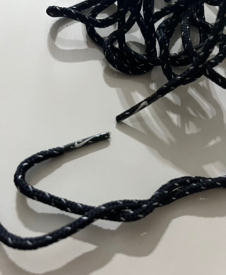 Siyah Gotik Erkek Ayakkabı Bağı - Görsel 2