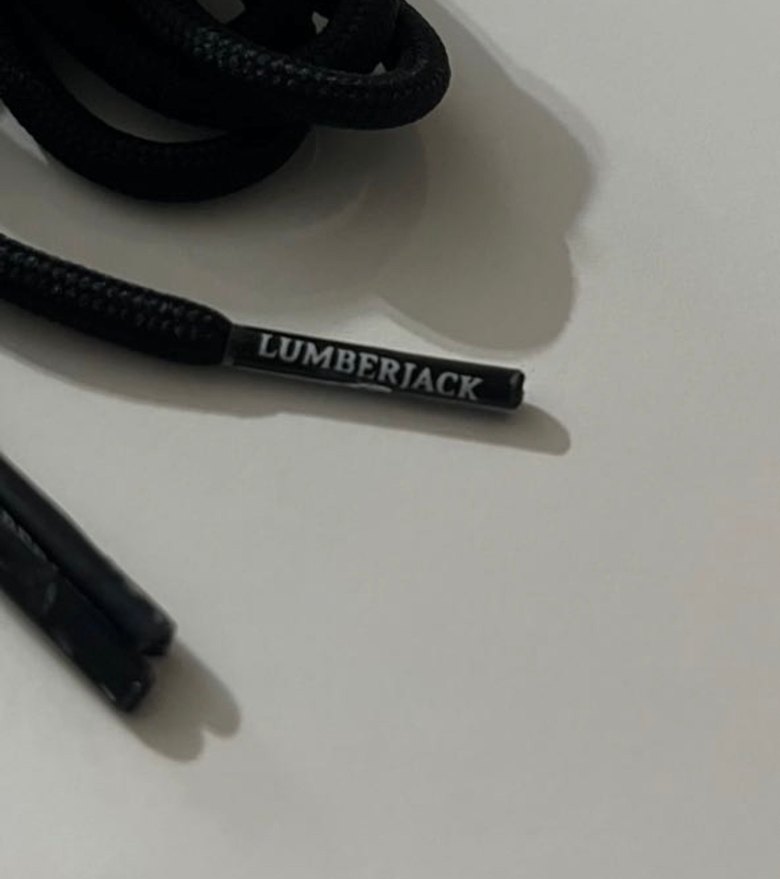 Siyah Gotik Erkek Ayakkabı Bağcığı - Görsel 2