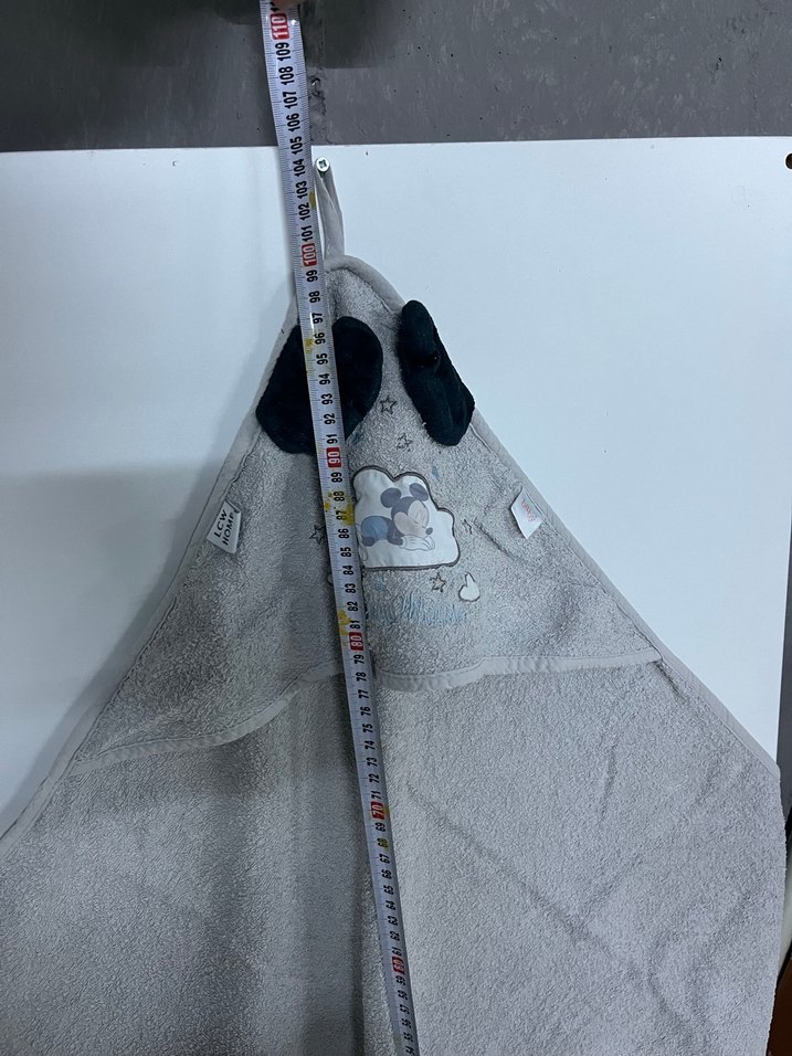 Gri Nakışlı Erkek Çocuk Bornozu - Görsel 5