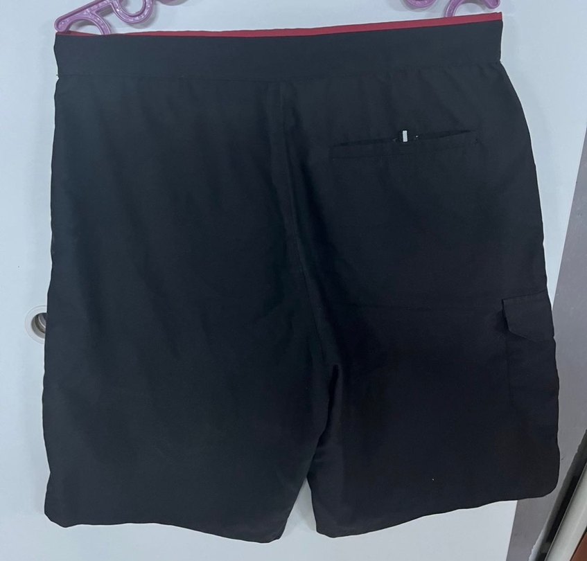 Siyah Baskılı Erkek Midi Yüzme Şortu - Görsel 2