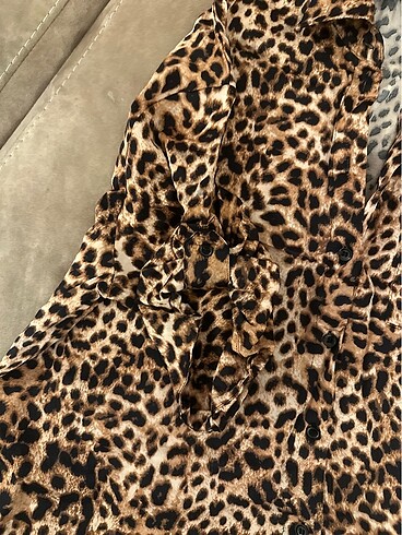 s Beden Zara Leopar Gömlek