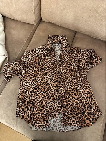 Zara Leopar Gömlek