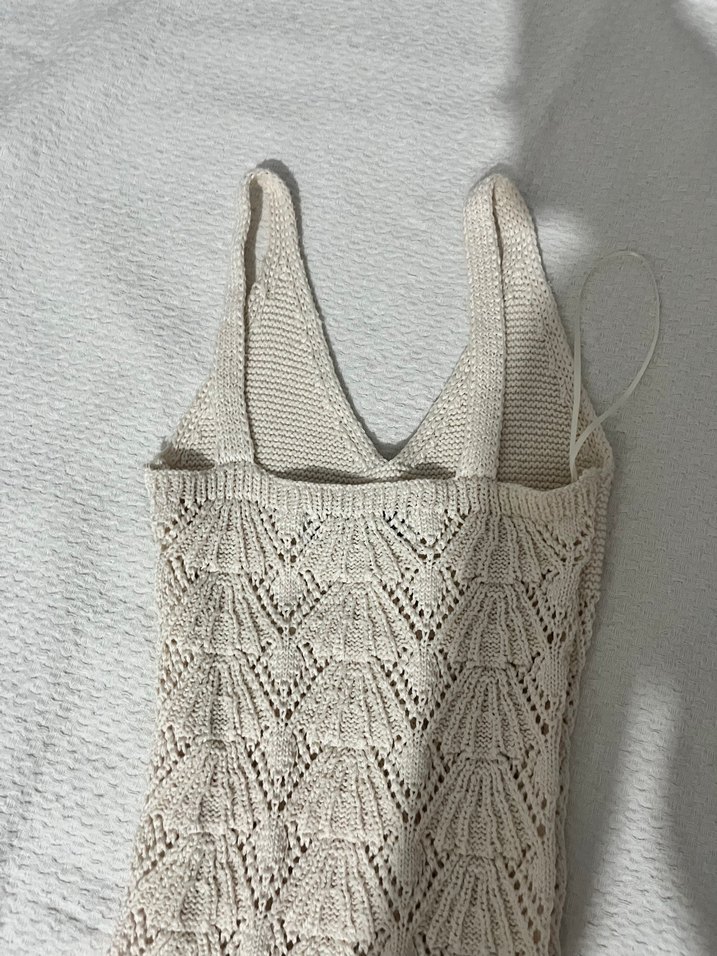 Örgü MİNİ  Plaj Elbise Bershka - Görsel 4