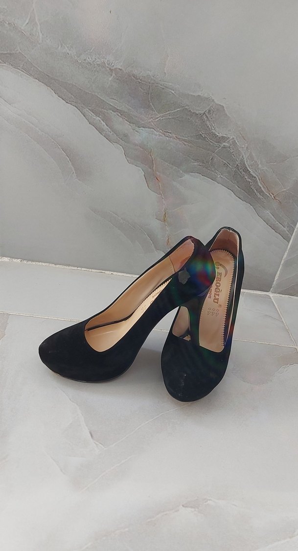 Siyah Modern Klasik platformlu Topuklu Kadın Ayakkabı - Görsel 2