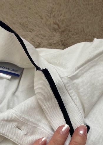 Beyaz Reebok Kısa Kollu Polo Tişört - Görsel 4