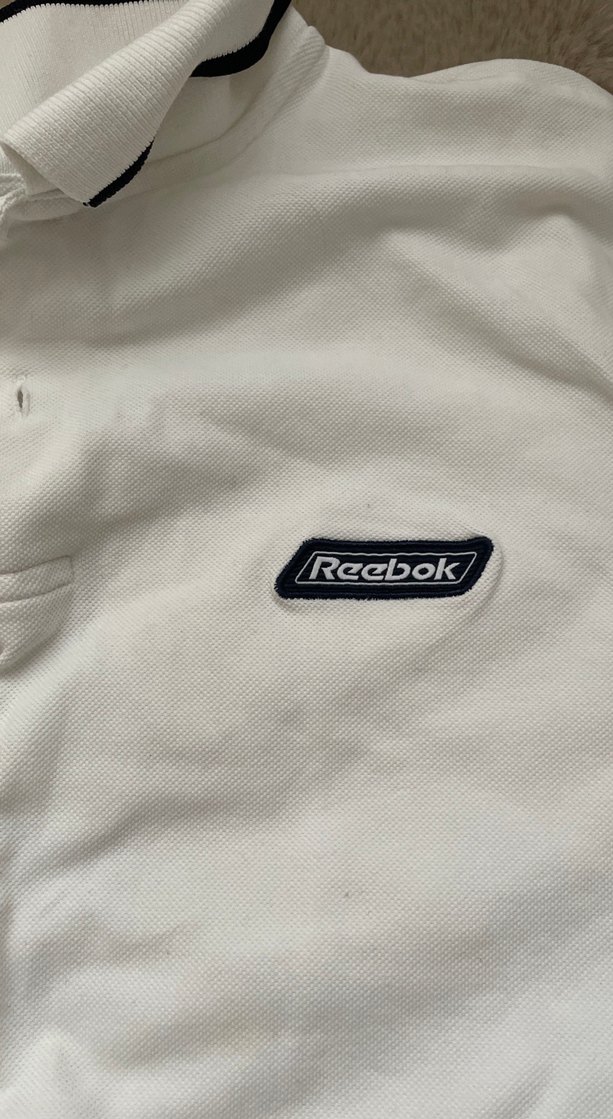 Beyaz Reebok Kısa Kollu Polo Tişört - Görsel 2