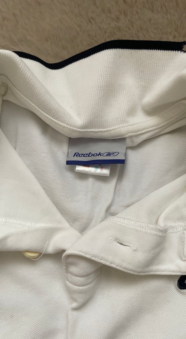 Beyaz Reebok Kısa Kollu Polo Tişört - Görsel 3