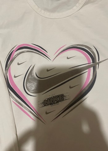 Beyaz Baskılı Uzun Kollu Kız Tişörtü - Görsel 3