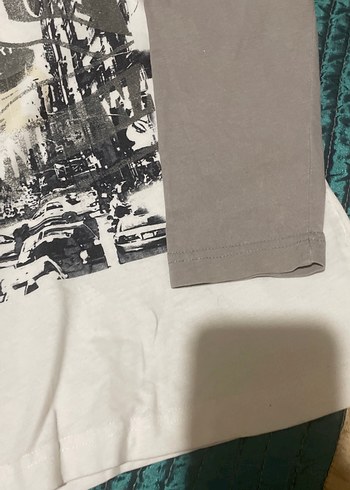 Erkek Çocuk Gri Baskılı Tişört - Görsel 5