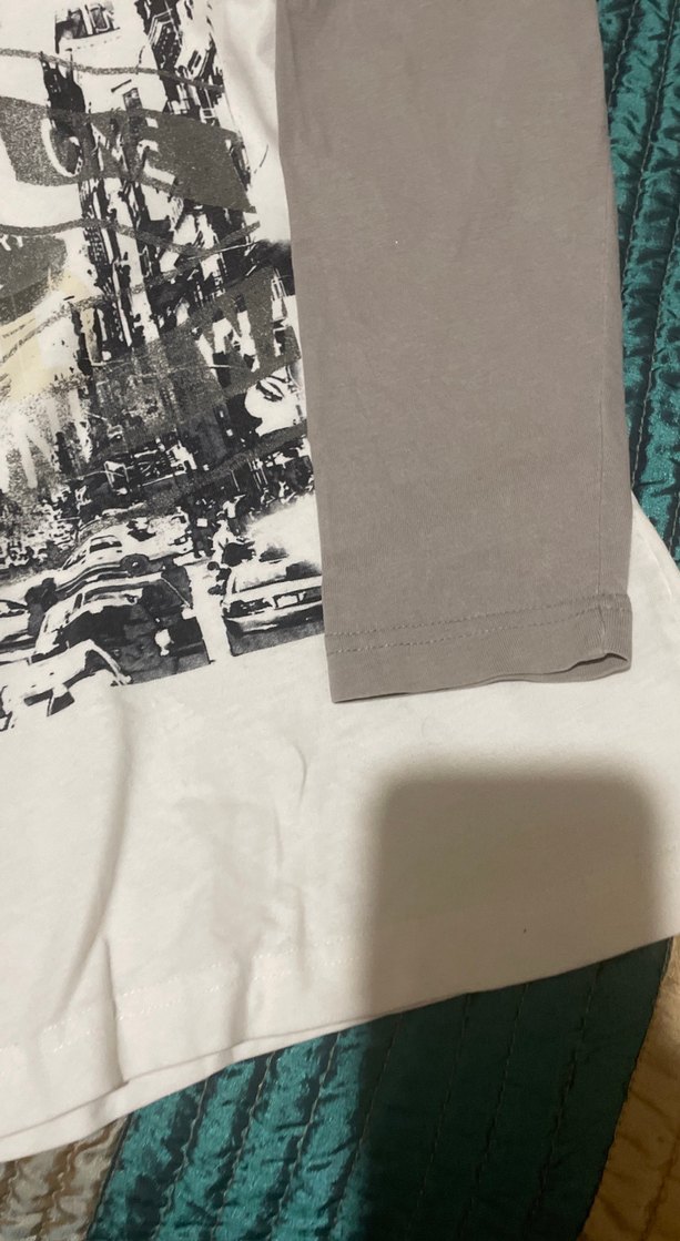 Erkek Çocuk Gri Baskılı Tişört - Görsel 5