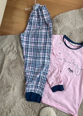 Kız Çocuk Pembe Uzun Kollu Baskılı Tişört - Görsel 3