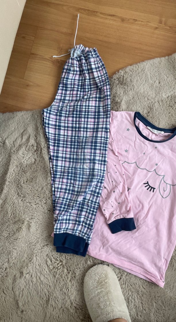 Kız Çocuk Pembe Uzun Kollu Baskılı Tişört - Görsel 3