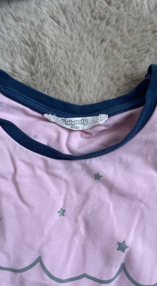 Kız Çocuk Pembe Uzun Kollu Baskılı Tişört - Görsel 2