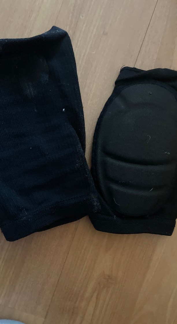 Siyah Biker Diz Koruyucu - Cırtlı - Görsel 3