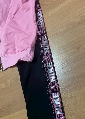 Kız Çocuk Fermuarlı Pembe Eşofman Takımı - Görsel 3