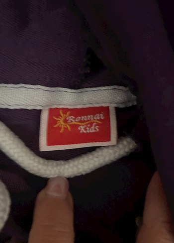 Beyaz ve Mor Baskılı Kız Eşofman Takımı - Görsel 3