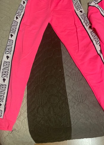 Pembe Baskılı Rahat Kız Eşofman Takımı - Görsel 3