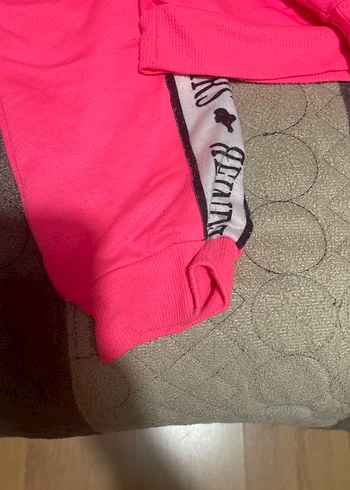 Pembe Baskılı Rahat Kız Eşofman Takımı - Görsel 4