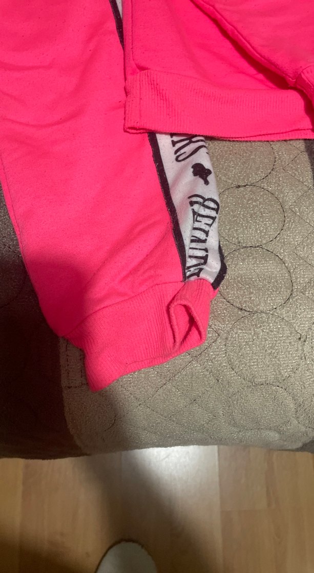 Pembe Baskılı Rahat Kız Eşofman Takımı - Görsel 4