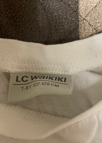 Beyaz Baskılı Kız Tişörtü, Kısa Kollu, Salaş - Görsel 3