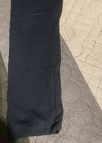 Kadın Siyah Midi Kot Pantolon Velcro - Görsel 3