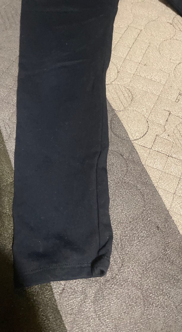 Kadın Siyah Midi Kot Pantolon Velcro - Görsel 3