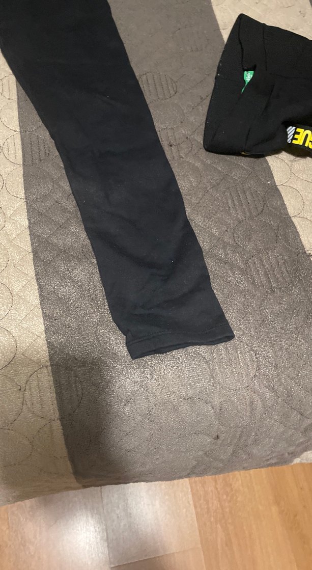 Kadın Siyah Midi Kot Pantolon Velcro - Görsel 2