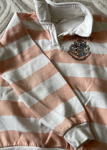 Kız Çocuk Nakışlı Pamuklu Sweatshirt - Görsel 3