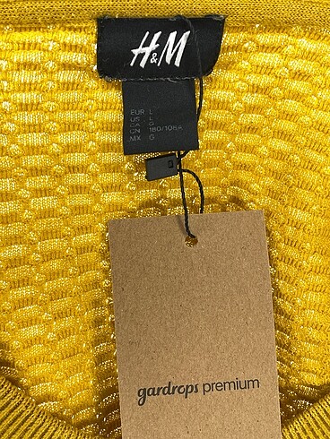 l Beden sarı Renk H&M Kazak / Triko %70 İndirimli.