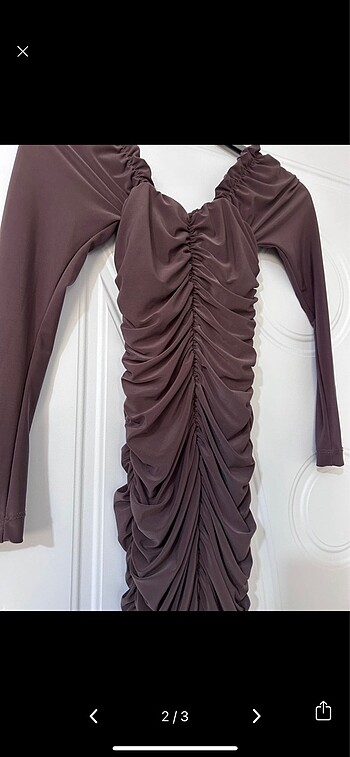 Bershka büzgülü elbise