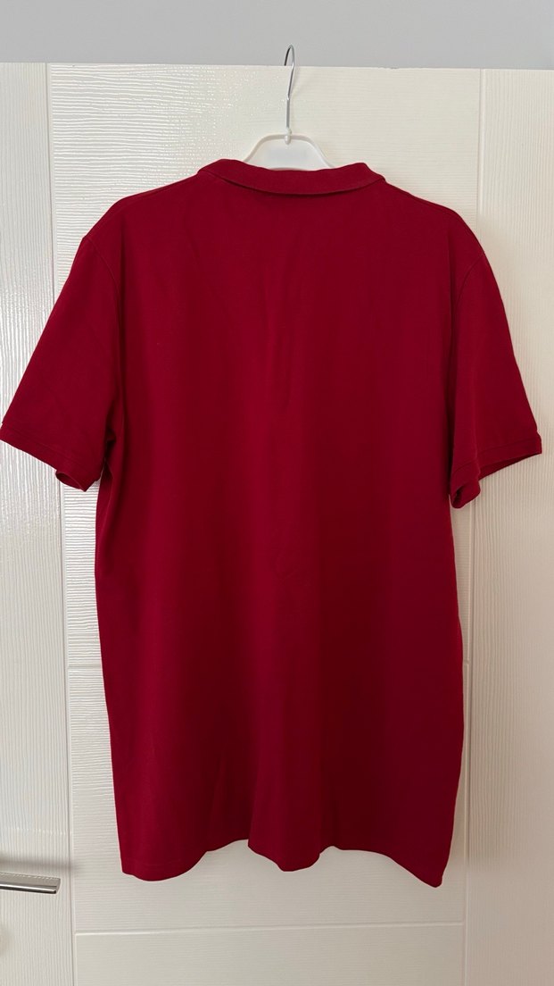 Bordo Düğmeli Erkek Polo Tişört Atatürk İmzalı - Görsel 2