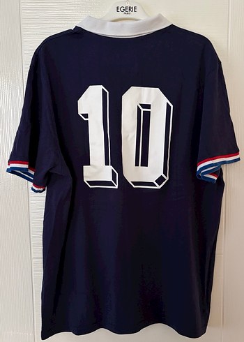 Mavi Erkek V Yaka Kısa Kollu Spor Tişört Fransa - Görsel 2