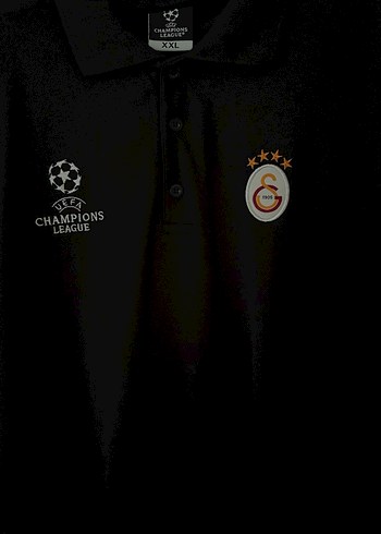 Siyah Kısa Kollu Galatasaray Polo Tişört - Görsel 3