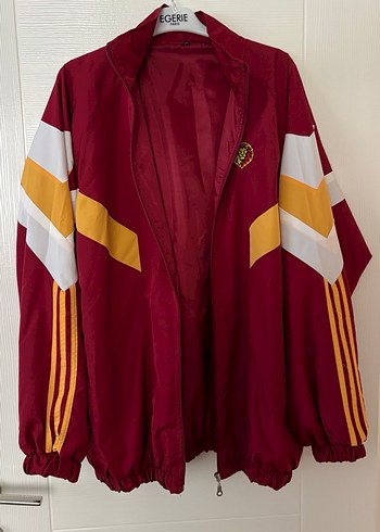 Bordo Fermuarlı Yüksek Yaka Spor Ceket - Görsel 3