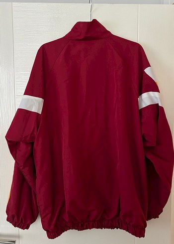 Bordo Fermuarlı Yüksek Yaka Spor Ceket - Görsel 2
