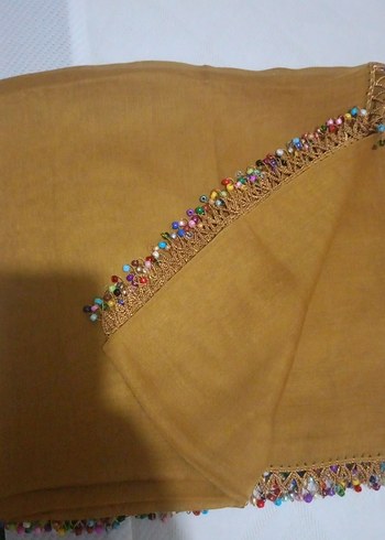 Boncuklu Çok Renkli Kadın eşarp - Görsel 5