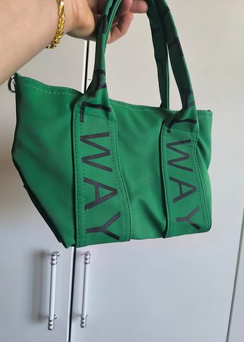 Yeşil Fermuarlı Kadın Çanta - Görsel 3