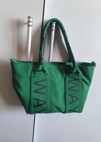 Yeşil Fermuarlı Kadın Çanta - Görsel 2