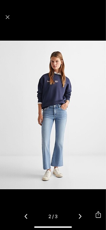 Mango mango İspanyol paça Jean
