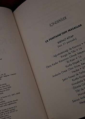 **La Fontaine'den Masallar" Kitabı ** - Görsel 4
