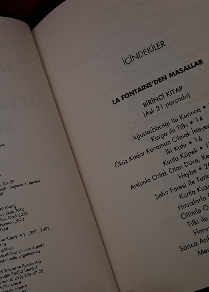 **La Fontaine'den Masallar" Kitabı **  - Görsel 4