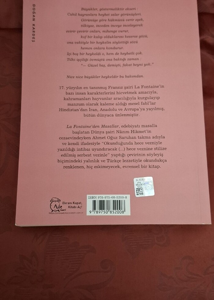 **La Fontaine'den Masallar" Kitabı **  - Görsel 2