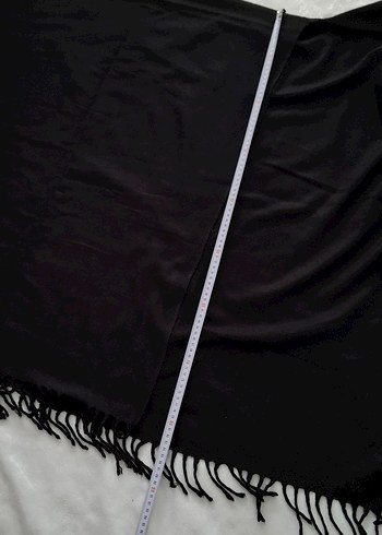 **Siyah Uzun Kadın Panço** - Görsel 3